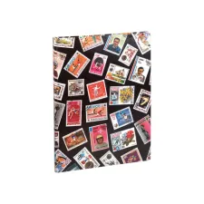 Postzegelalbum Exacompta 22.5x30.5cm 16 zwarte pagina's zwart