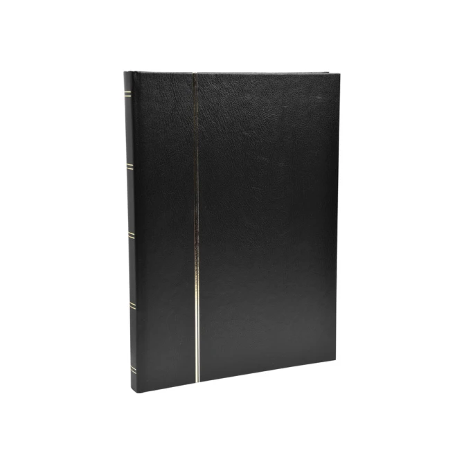 Postzegelalbum Exacompta 22.5x30.5cm 48 zwarte pagina's zwart