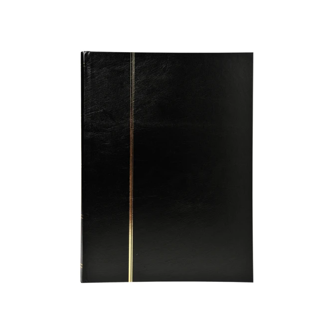 Postzegelalbum Exacompta 22.5x30.5cm 48 zwarte pagina's zwart