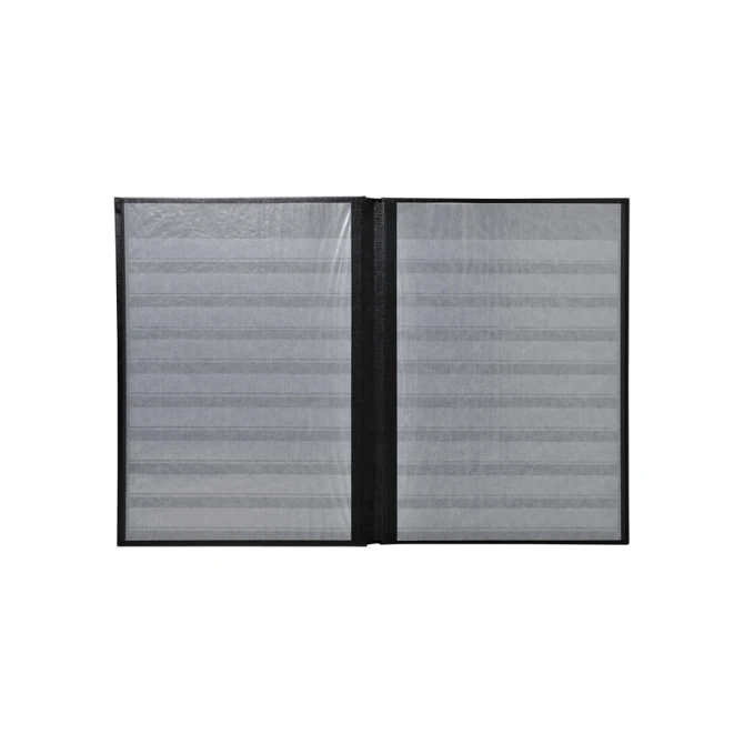 Postzegelalbum Exacompta 22.5x30.5cm 48 zwarte pagina's zwart