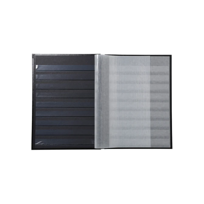 Postzegelalbum Exacompta 22.5x30.5cm 48 zwarte pagina's zwart