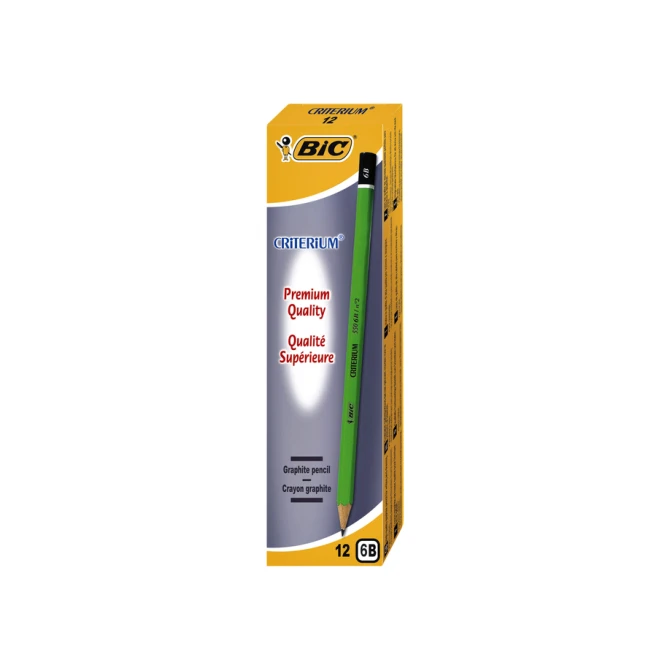 Potlood Bic Criterium 550 zeshoekig 6B