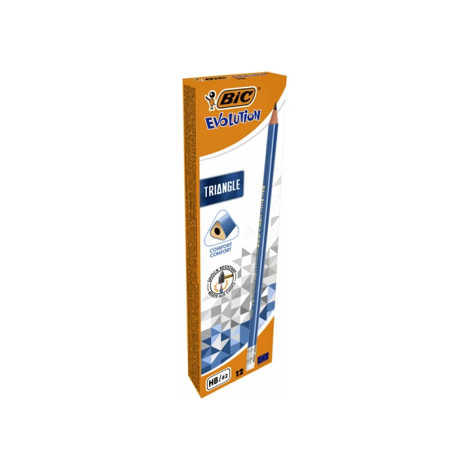 Potlood Bic Evolution driehoekig HB met gumtop