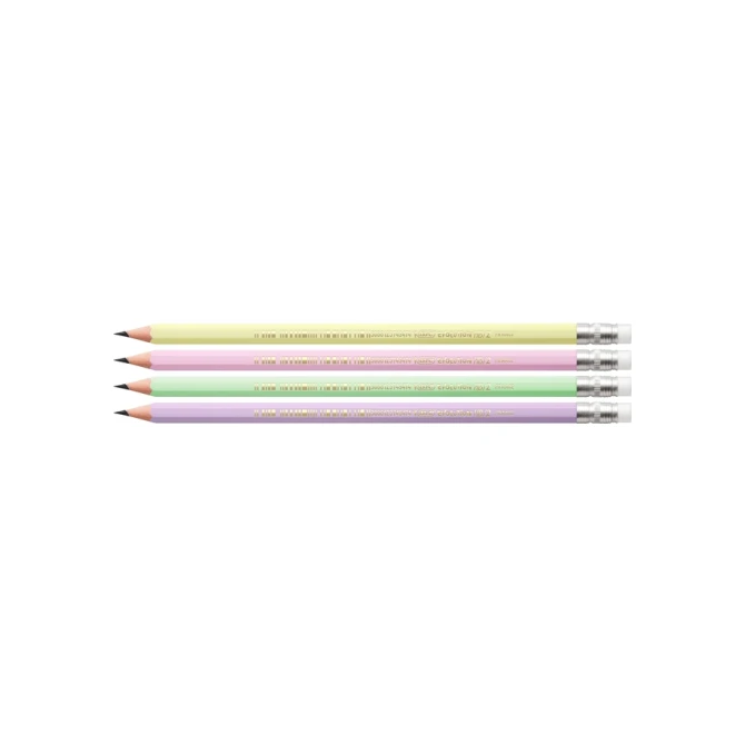 Potlood Bic HB met gom pastel assorti