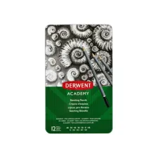 Potlood Derwent Academy 6B5H assorti hardheden blik à 12 stuks Potlood Derwent Academy 6B5H assorti hardheden blik à 12 stuks
