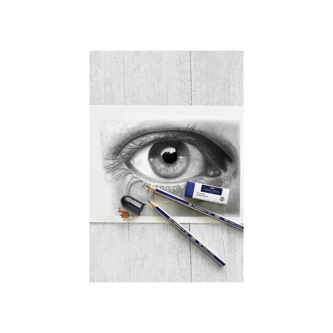 Potlood Faber-Castell 6 hardheden inclusief puntenslijper en gum