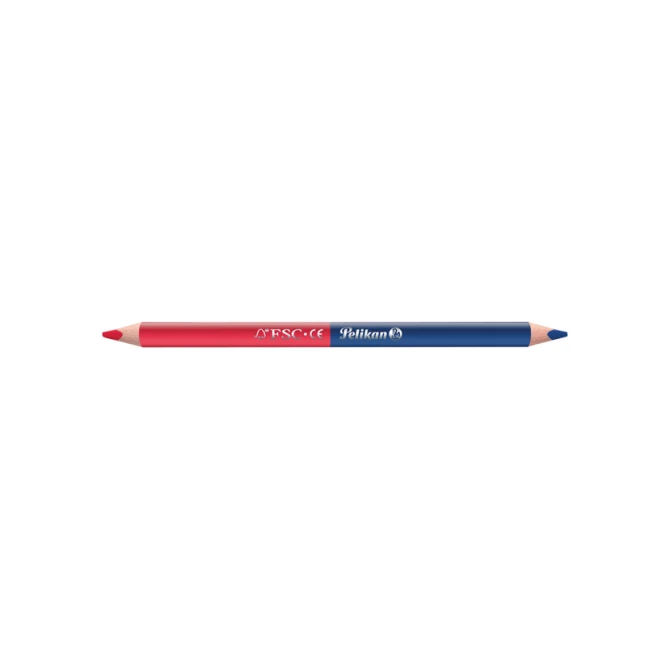 Potlood Pelikan 3mm rood/blauw 2 stuks
