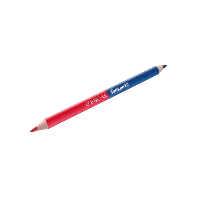 Potlood Pelikan 3mm rood/blauw 2 stuks