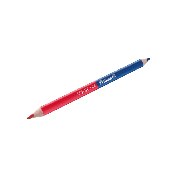 Potlood Pelikan 3mm rood/blauw