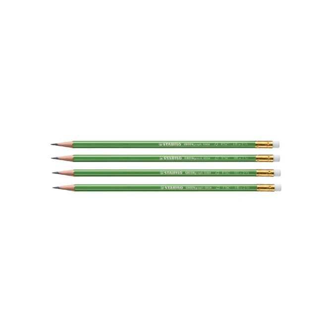 Potlood STABILO Greengraph 6004 HB met gumtop