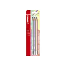 Potlood STABILO Swano grafiet HB met gumtop pastel assorti blister à 6 stuks