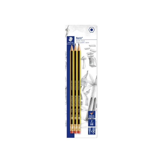 Potlood Staedtler Noris HB blister à 3 stuks