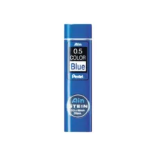 Potloodstift Pentel Ain Stein HB 0.5mm blauw koker à 20 stuks