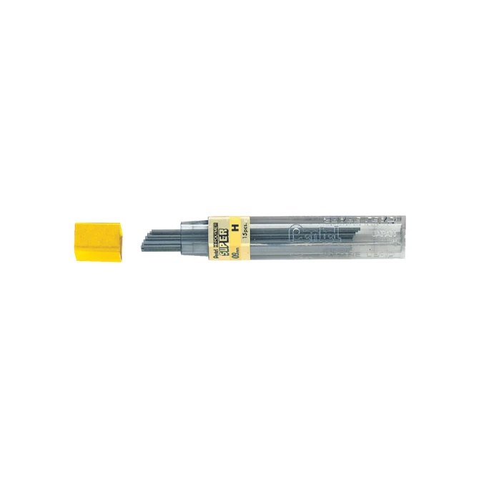 Potloodstift Pentel H 0.9mm zwart koker à 12 stuks