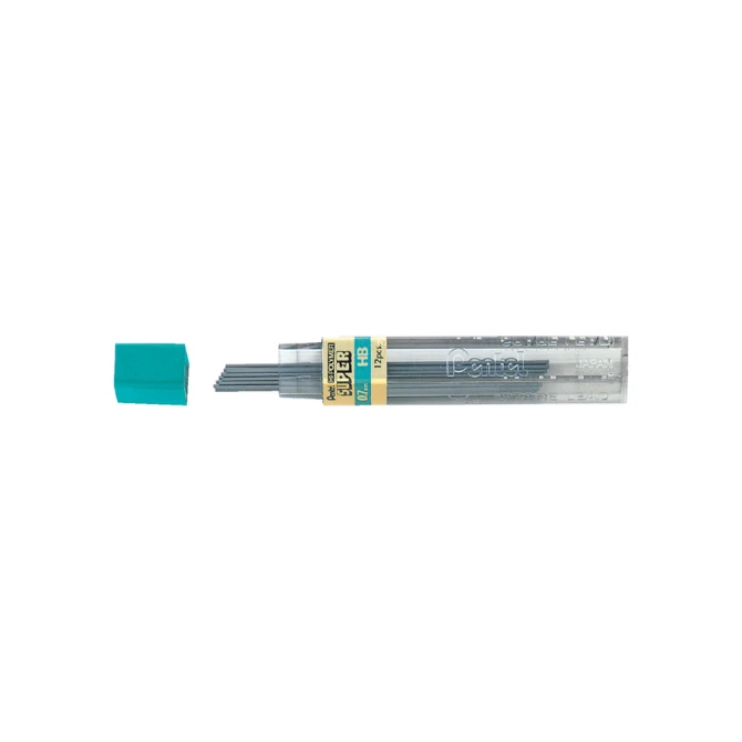 Potloodstift Pentel HB 0.7mm zwart koker à 12 stuks