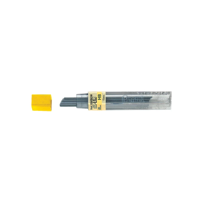 Potloodstift Pentel HB 0.9mm zwart koker à 12 stuks