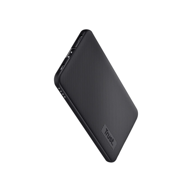 Powerbank Trust Primo 5.000 mAh eco zwart Powerbank Trust Primo 5.000 mAh eco zwart