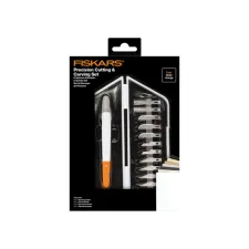 Precisiemes Fiskars Medium Duty set à 12 mesbladen wit