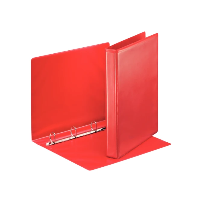 Presentatieringband Esselte Essentials panorama A4 4-rings D-mechaniek 25mm rood
