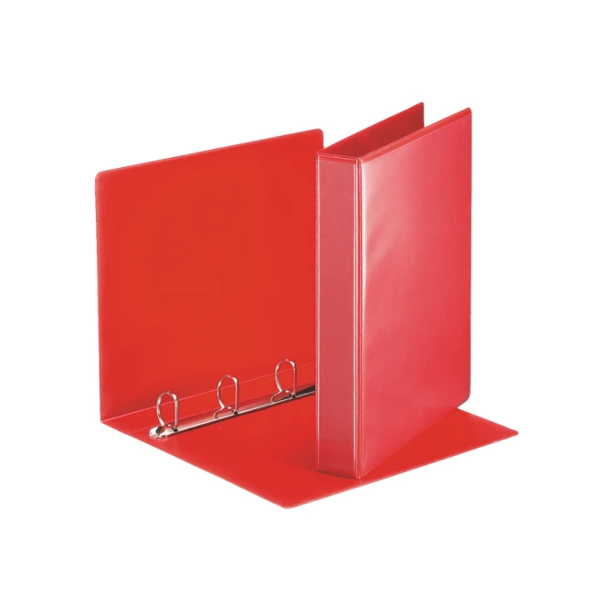 Presentatieringband Esselte Essentials panorama A4 4-rings D-mechaniek 30mm rood