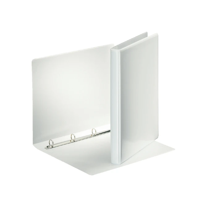Presentatieringband Esselte panorama A4 4-rings D-mechaniek 16mm PP wit