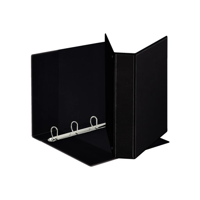 Presentatieringband Esselte panorama A4 4-rings D-mechaniek 30mm PP zwart