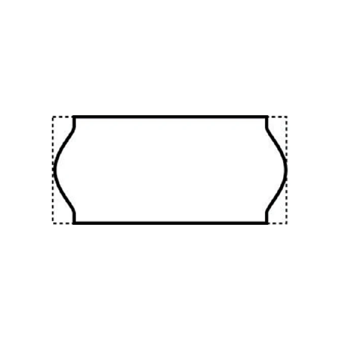 Prijsetiket 12x26mm Sato Samark permanent wit 1500 stuks