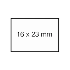 Prijsetiket 16x23mm Sato Duo 20 permanent wit 1500 stuks
