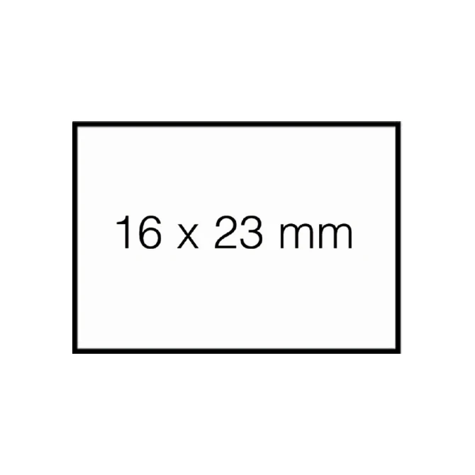 Prijsetiket 16x23mm Sato Duo 20 permanent wit 1500 stuks