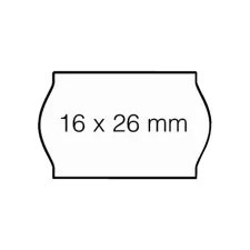 Prijsetiket 16x26mm Open-Data S14/Sato Judo afneembaar wit
