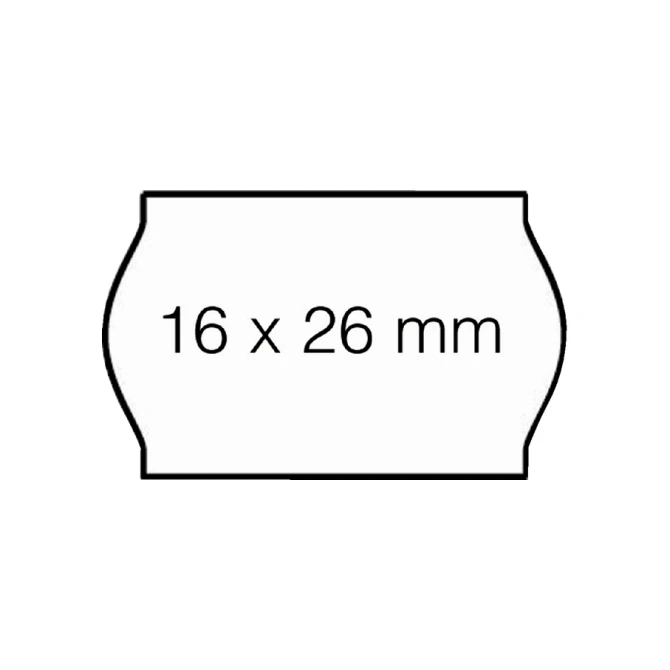 Prijsetiket 16x26mm Open-Data S14/Sato Judo afneembaar wit