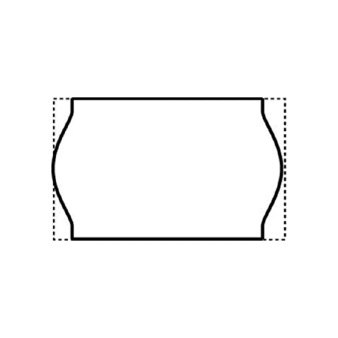 Prijsetiket 16x26mm Open-Data S14/Sato Judo permanent wit 1000 stuks