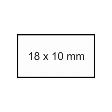 Prijsetiket 18x10mm Sato PB1 permanent wit 1000 stuks