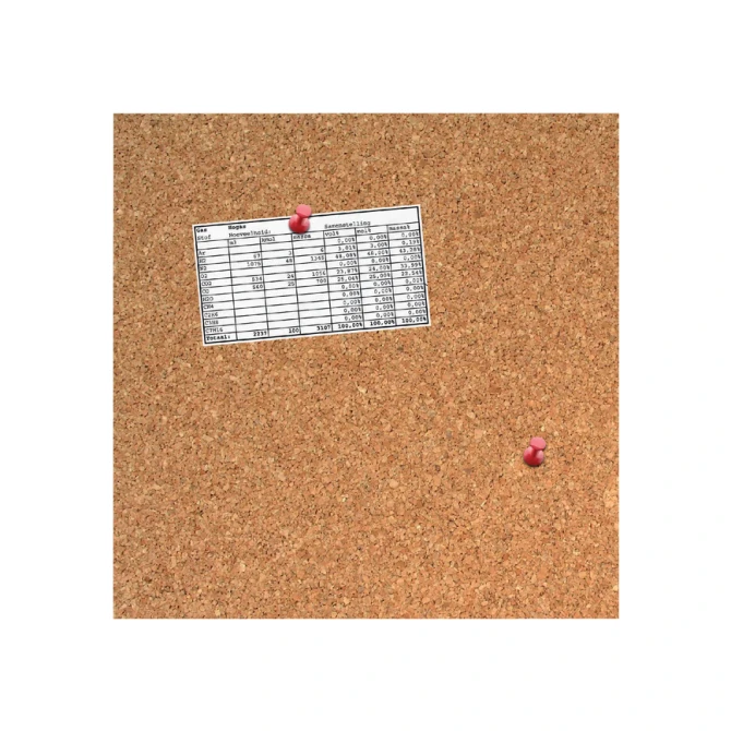 Prikbord Desq 35x35cm kurk