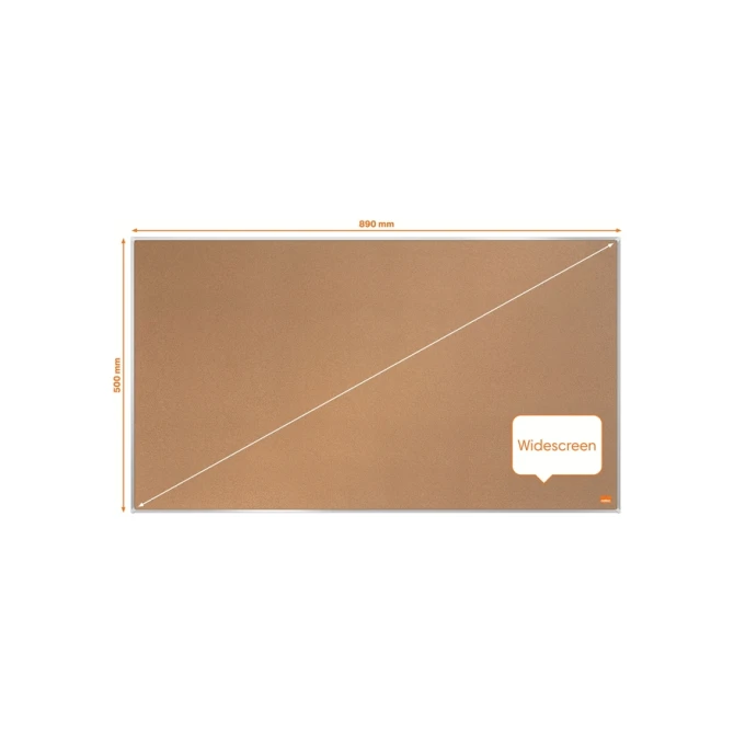Prikbord Nobo Impression Pro widescreen 50x89cm kurk