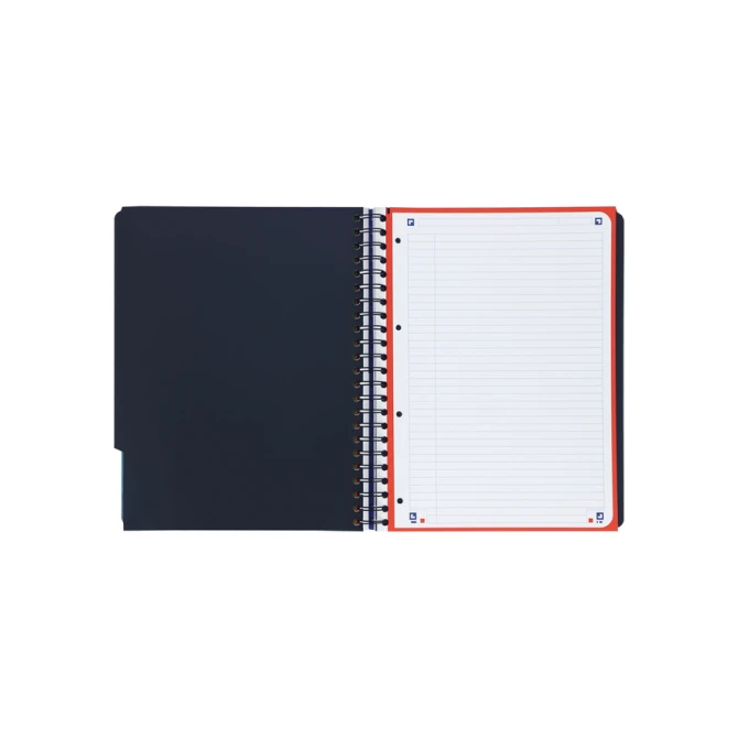 Projectboek Oxford School A4+ lijn 4-gaats 240 pagina's 80gr aqua