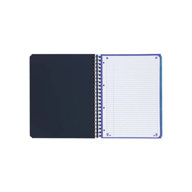 Projectboek Oxford School A4+ lijn 4-gaats 240 pagina's 80gr aqua