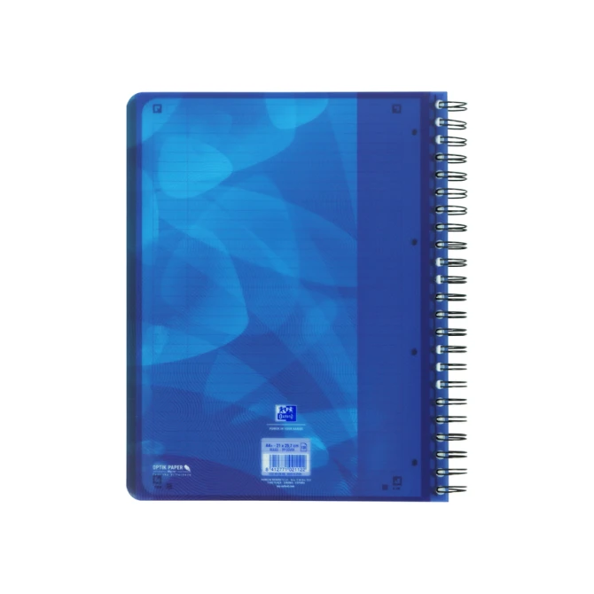 Projectboek Oxford School A4+ lijn 4-gaats 240 pagina's 80gr blauw