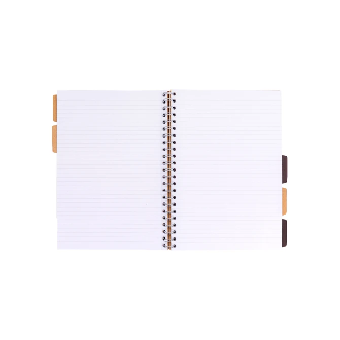 Projectboek Pukka Pad Kraft A4 lijn 5-tabs 200 pagina's 80gr