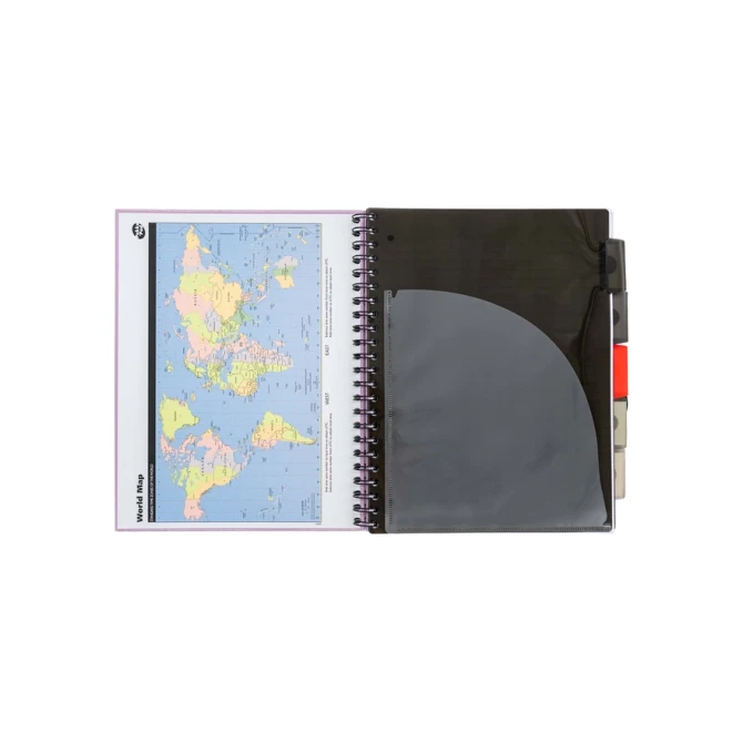 Projectboek Pukka Pad Metallic Executive A4 lijn 5-tabs 4-gaats 200 pagina's 80gr assorti