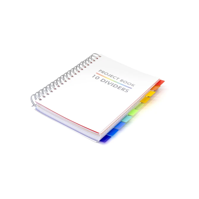 Projectboek Pukka Pad White B5 lijn 10-tabs 400 pagina's 80gr