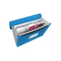 Projectmap Esselte Vivida A4 6 vakken PP blauw