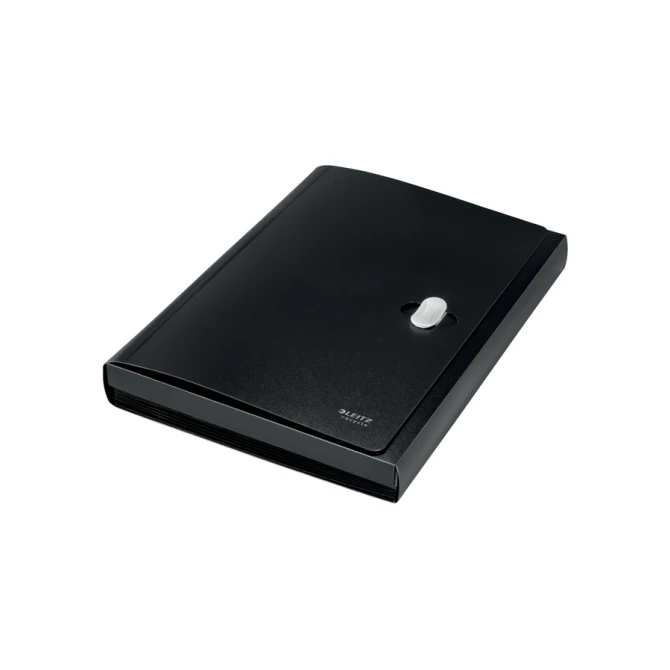 Projectmap Leitz Recycle A4 5-vaks PP zwart Projectmap Leitz Recycle A4 5-vaks PP zwart