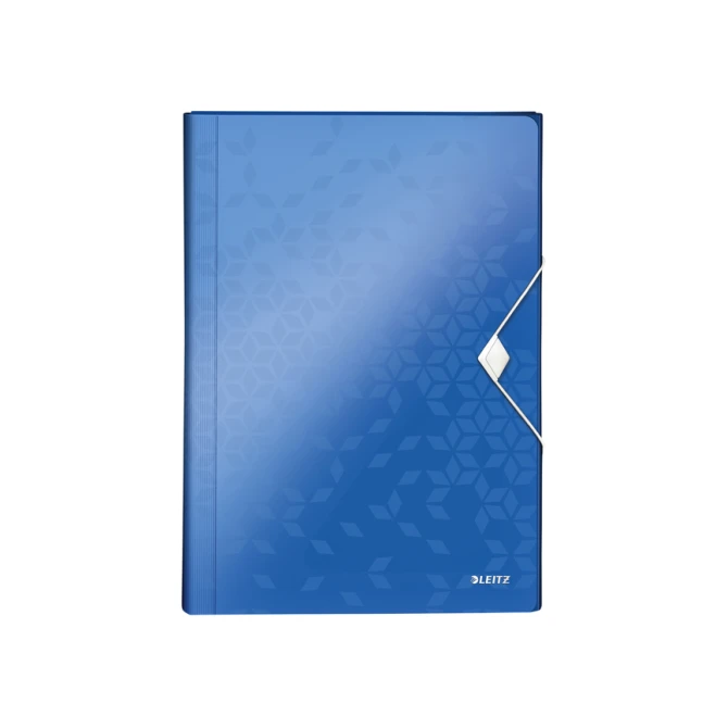 Projectmap Leitz WOW voor A4 6 vaks PP blauw