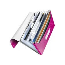 Projectmap Leitz WOW voor A4 6 vaks PP roze