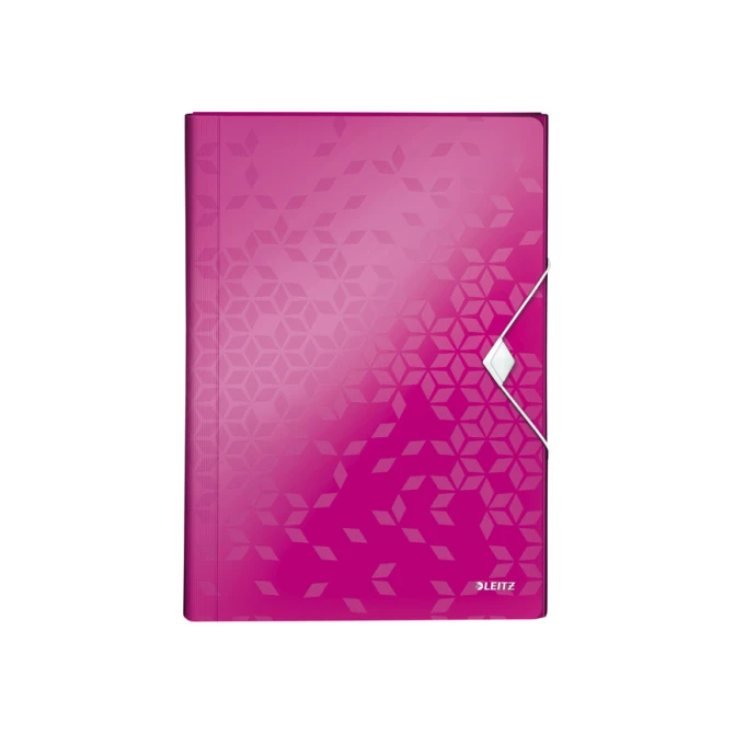 Projectmap Leitz WOW voor A4 6 vaks PP roze