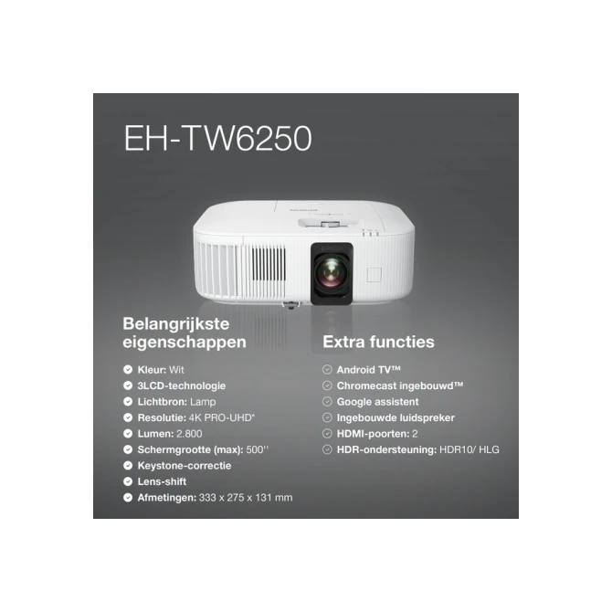 Projector Epson TW6250 4K