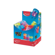 Puntenslijper Maped Color'Peps 2gaats display á 24 stuks assorti
