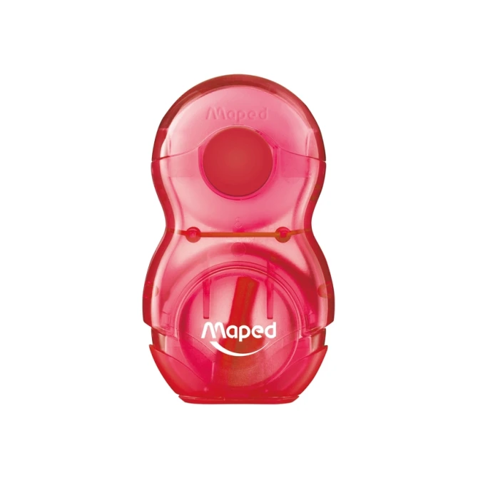 Puntenslijper Maped Loopy 1gaats met gum display á 24 stuks assorti