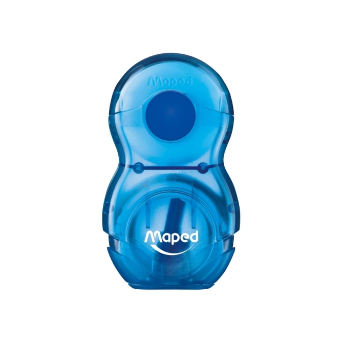 Puntenslijper Maped Loopy 1gaats met gum display á 24 stuks assorti